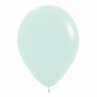 Pastel Matte Green Latex Balloons - Pk 100