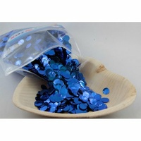 Royal Blue Foil Confetti 1cm Rounds - 250g