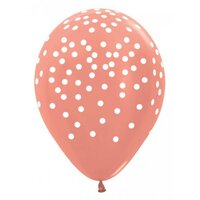Confetti Metallic Rose Gold (568) Sempertex 30cm Bag50