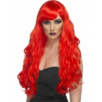 Long Red Wavy Wig
