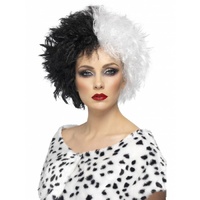 Evil Madame Black & White Wig