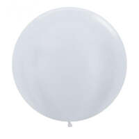 Satin White (405) 60cm Sempertex Balloons Pk 3