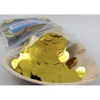 Metallic Confetti 250g bag (2.3cm diameter) - Gold
