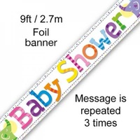 Baby Shower Elephants Banner - 2.7m long