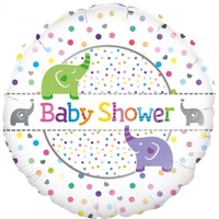 18" Baby Shower Elephants Foil Balloon*