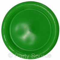 Reusable Lime Plastic Lunch Plates (180 mm) - Pk 20