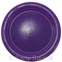 Reusable Purple Plastic Dinner Plates (230 mm) - Pk 20