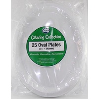 White Oval Plate 315X245 Pkt 25