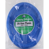 Royal Blue Oval Plate 315X245 Pkt 25