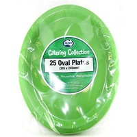 Lime Green Oval Plates 315x245 – Pack 25