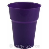 Reusable Purple Plastic Cups (285 ml) - Pk 20