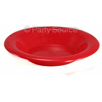 Reusable Red Plastic Bowls (180 mm) - Pk 20