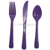 Reusable Purple Plastic Forks - Pk 20