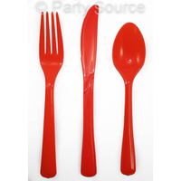 Reusable Orange Plastic Forks - Pk 20