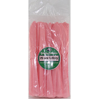 Reusable Light Pink Plastic Knives - Pk 20