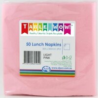 Light Pink Lunch Napkins (33cm) - Pk 50