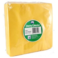 Yellow Dinner Napkins 2 Ply -  Pack of 50