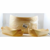 Wooden Food Boat - 23cm - Pk 50