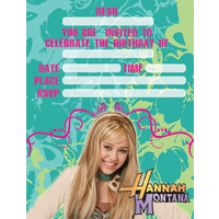 Hanna Montana Invites - Pack Of 8*