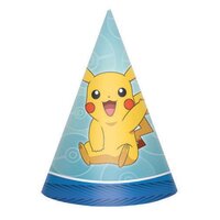 Pikachu Pokemon Party Hats - Pk 8