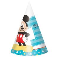 Mickey Fun To Be One Cone Hats - Pk 8