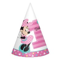 Minnie Fun To Be One Cone Hats - Pk 8