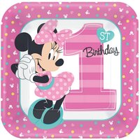 Minnie Fun To Be One Lunch 17cm Square plates