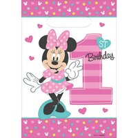 Minnie Fun To Be One Loot Bags - Pk 8