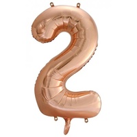 #2 34" Rose Gold Foil Balloon