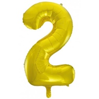#2 Gold 34" Foil Balloon