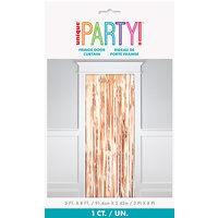 Rose Gold Metallic Foil Curtain (91x243cm)