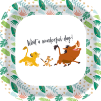 The Lion King Square Plates - 10"