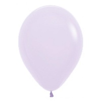 12" Pastel Matte Lilac Round Latex Balloons - Pk 25