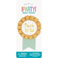 Mum to Be Gold Foil Stamped Award Ribbon
