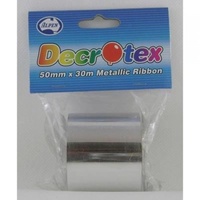 Wide Metallic Ribbon - 50mm x 30m