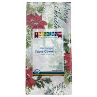 Christmas Bells Plastic Rectangle Tablecover (137x274cm)