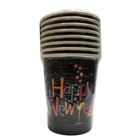 "Happy New Year" Paper Cups - Pk 8