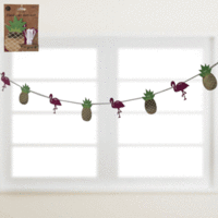 Flamingo and Pineapple Garland - 3m long