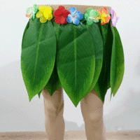 Green Leaf Hula Skirt