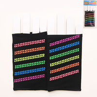 80's Neon Rainbow Fingerless Gloves