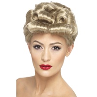 40s Vintage Curl Blonde Wig*