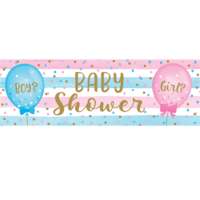Gender Reveal Balloons Giant Banner