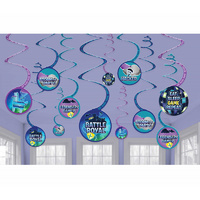 Fortnite Battle Royal Swirl Decorations - Pk 12