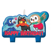 Pokemon Birthday Candle Set - Pk 4