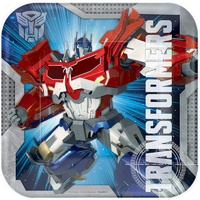 Transformers Square Plate - 23cm - Pk 8