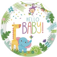 Fisher Price Hello Baby Round Paper Plates - Pk 8
