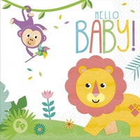 Fisher Price "Hello Baby" Paper Napkins - Pk 16