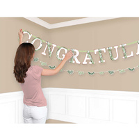 Love & Leaves Congratulations Giant Banner Kit