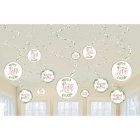 Love & Leaves Hanging Swirls - Pk 12