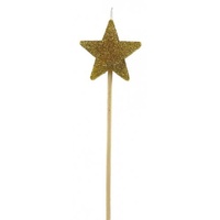 Gold Glitter Star Candle Stick